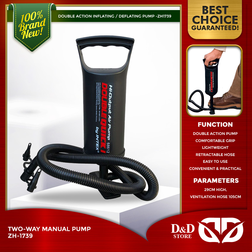 D&D ZH1739 29CM TwoWay Manual Pump Inflating / Deflating Pump