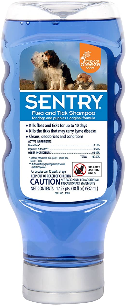 SENTRY Flea and Tick Shampoo for Dogs Rid Your Dog of Fleas and Ticks