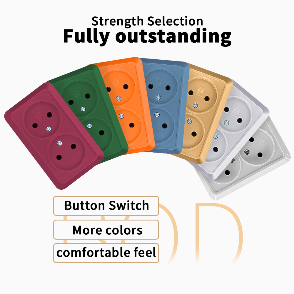 Red%20Electrical%20Outlets%20Classic%20Wall%20Mounted%20Power%20Socket%20Paint%20Plastic%20Not%20Ground%20EU%20Standard%20Retardant%20250V%20Surface%20Home%20-%20Image%202