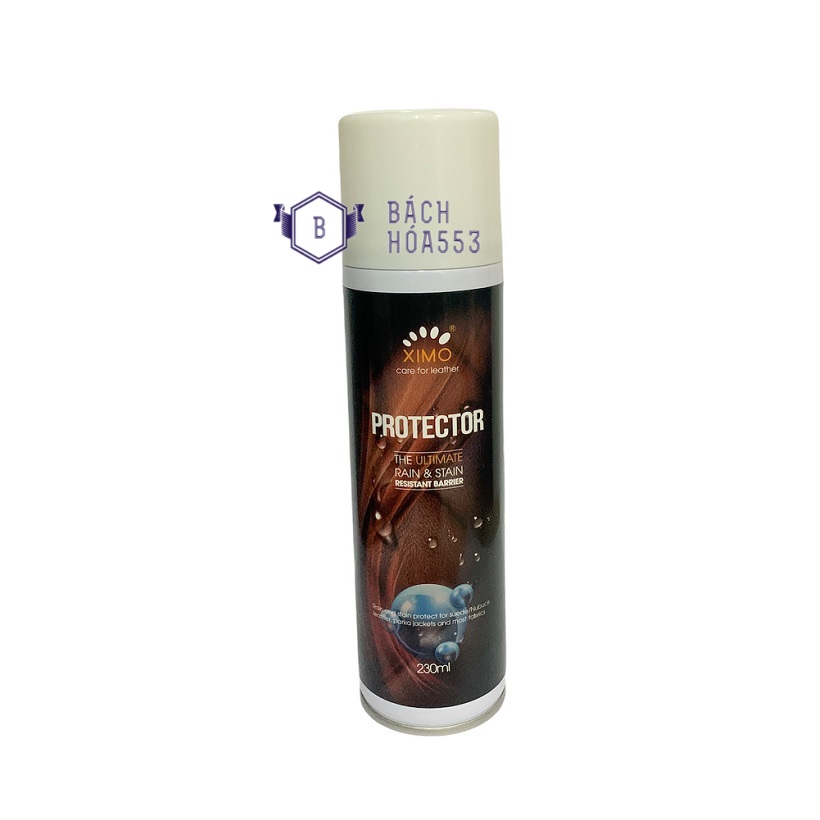 Bình xịt nano chống thấm nước giày Protector XIMO 230ml - Xịt chống thấm giày - Xịt chống thấm đồ da BH992