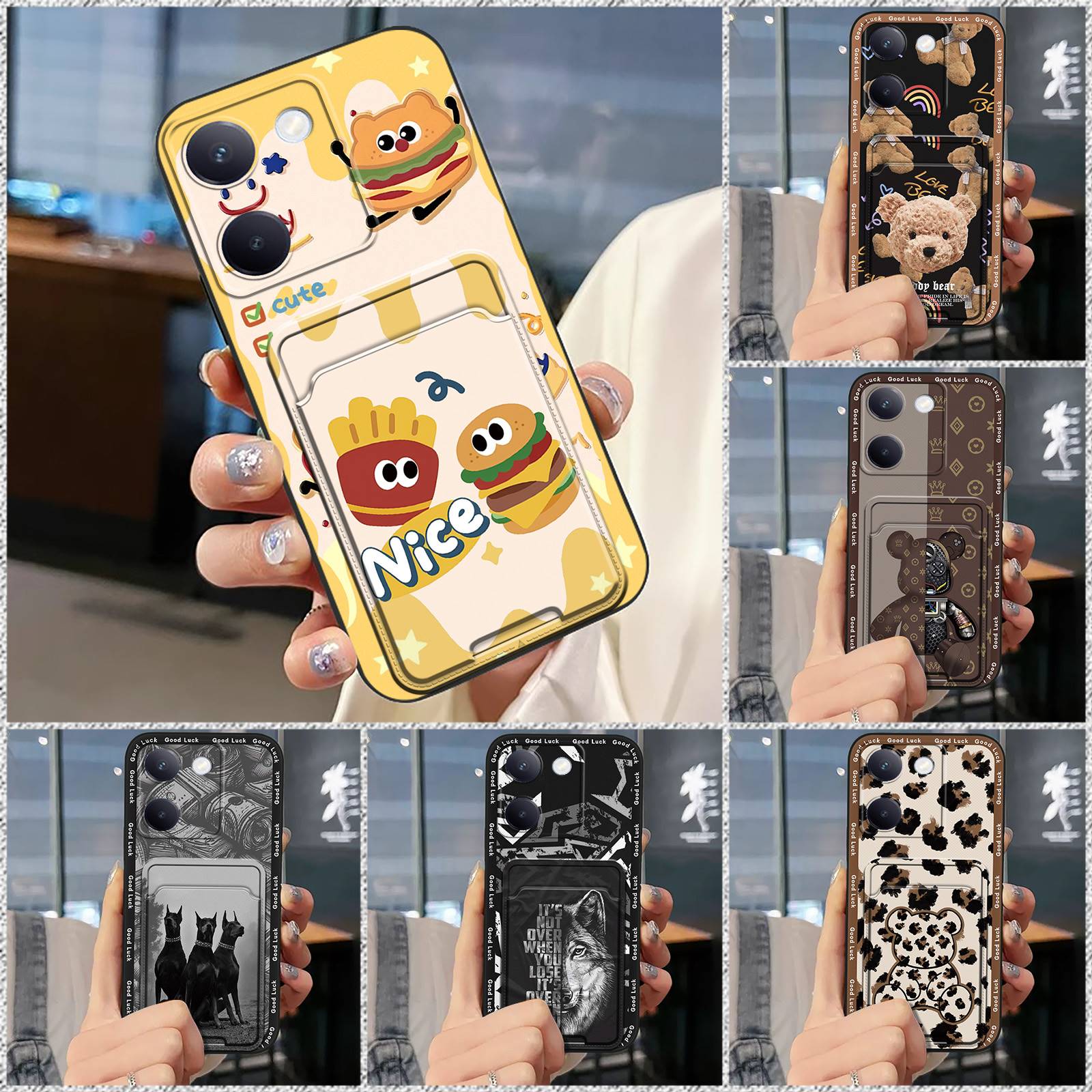 Fashion%20Design%20Card%20slot%20Phone%20Case%20For%20VIVO%20Y100%205G%20China%20Durable%20Cover%20Shockproof%20Full%20wrap%20Soft%20case%20Card%20sleeve%20Cute%20-%20Image%204