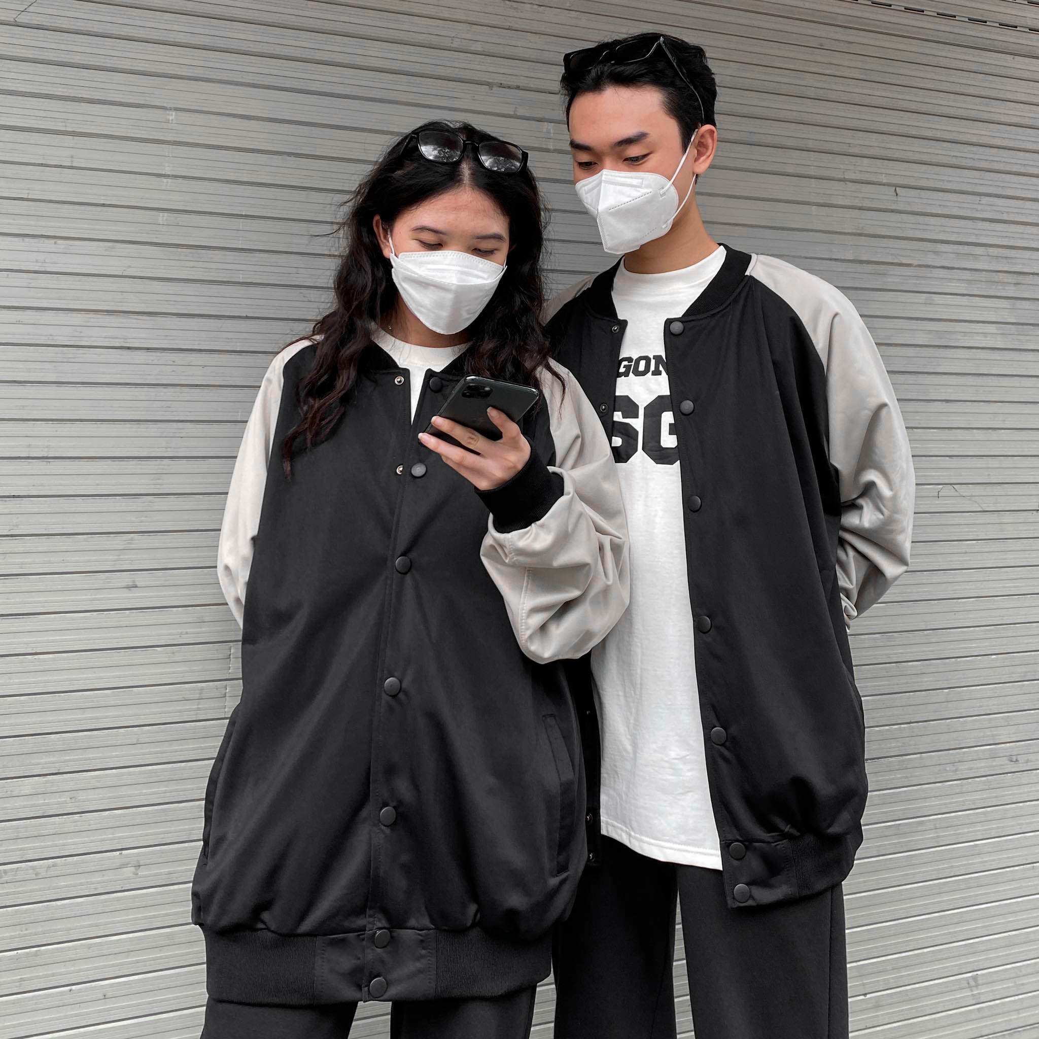 Áo Khoác FF OVERSIZE TRICOT VARSITY JACKET