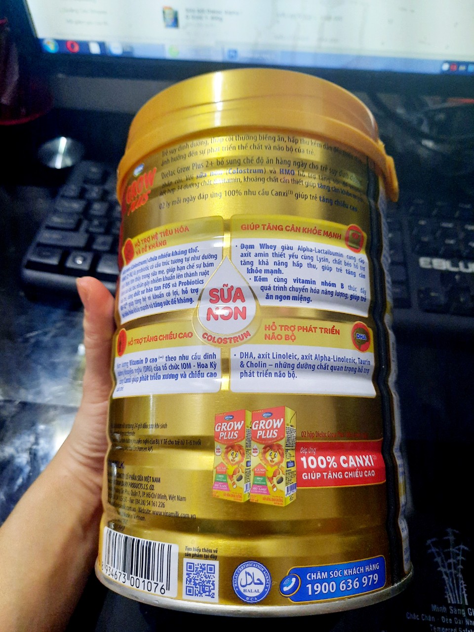 Sữa Bột Dielac Grow Plus Đỏ 2+ 850g HSD 2025