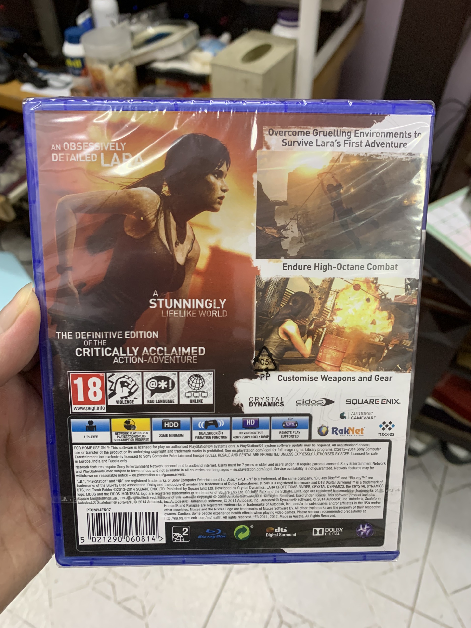 Đĩa Game PS4 Tomb Raider Definitive Edition