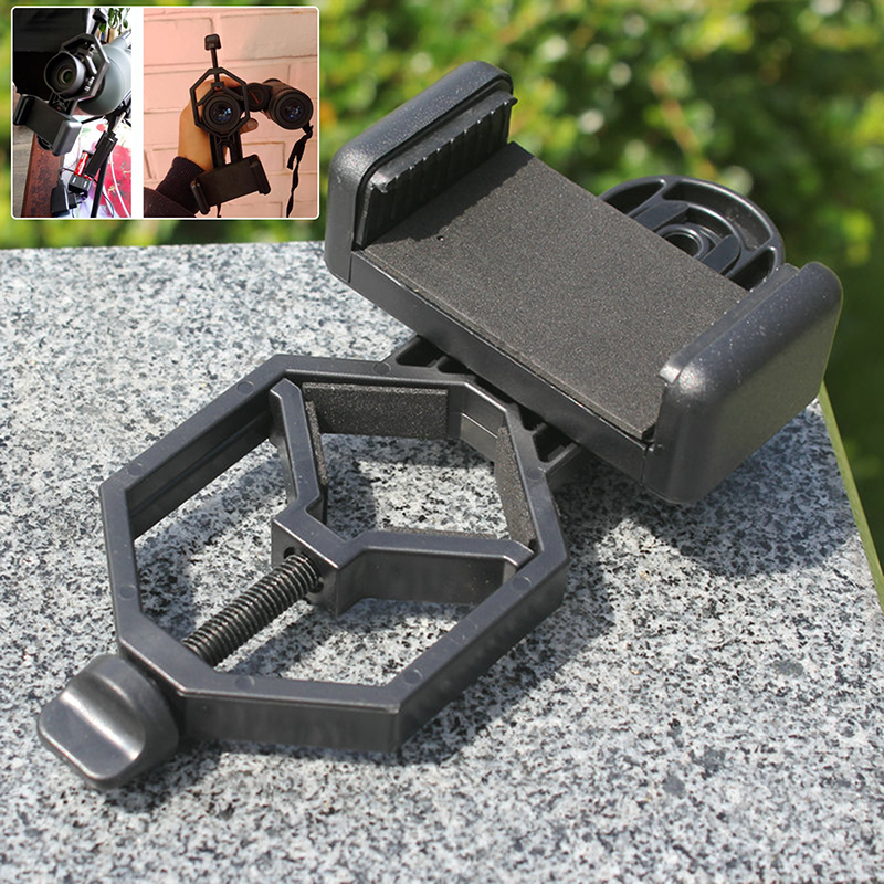 Wuyangmin Cell Phone Adapter for Monocular Microscope Telescope Scope Mobile Phone Clip