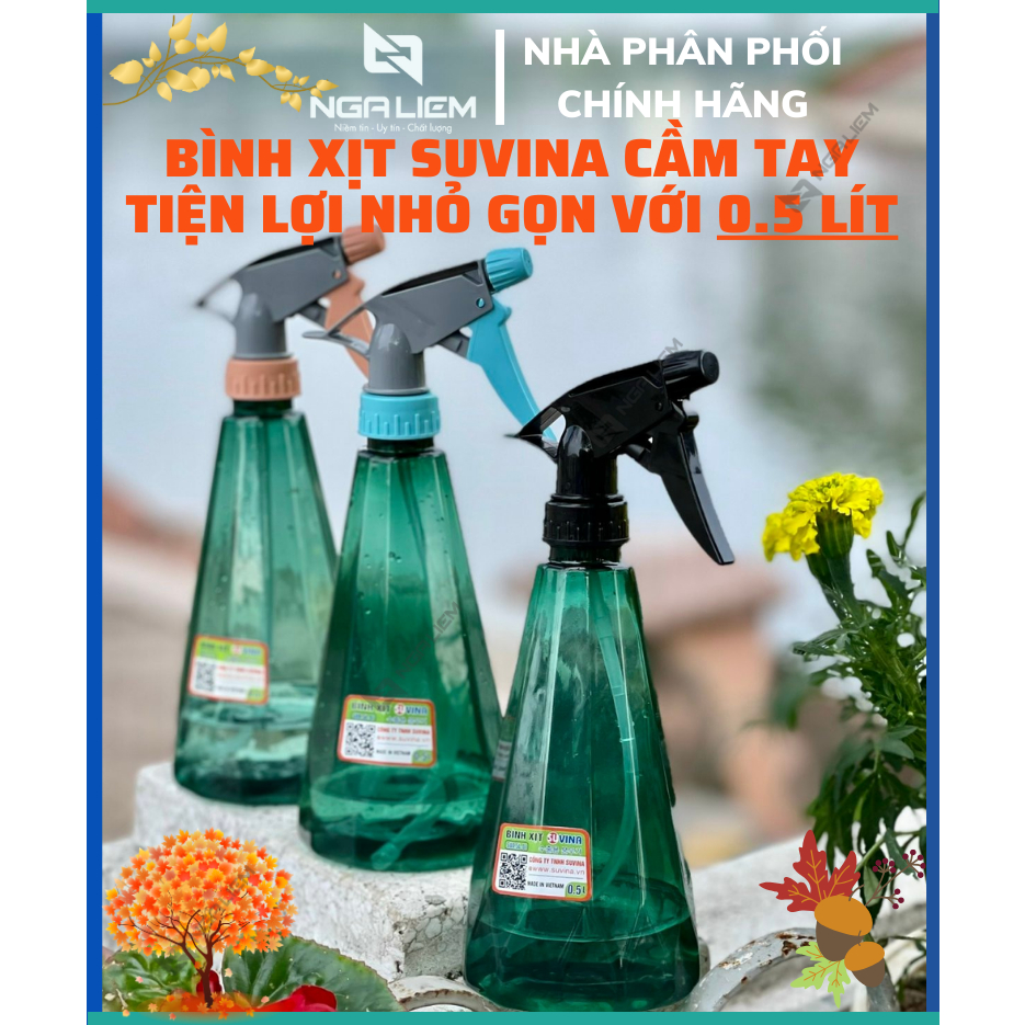 Bình xịt tay tưới cây 0.5 Lít Suvina - Công nghệ Nhật Bản