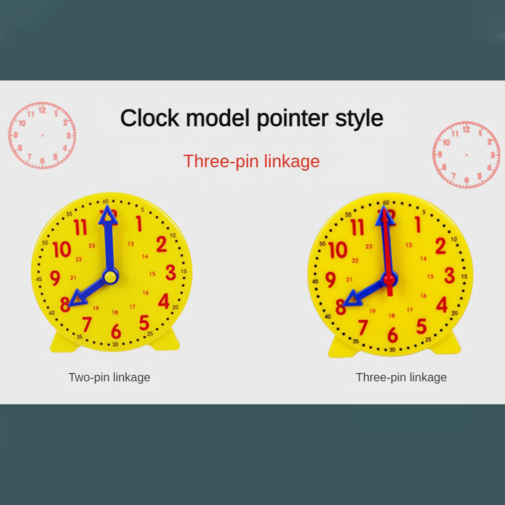 1PC Clock Time Learning Kids Time Learning Clock Kids Clock Teaching Aids 24: 00 Know Learner Time