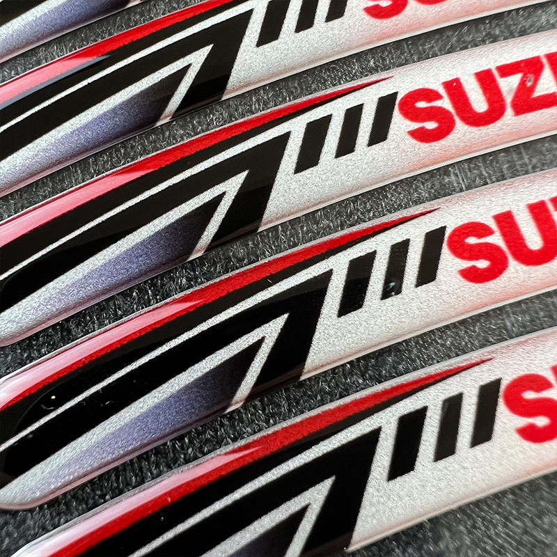 3D Reflective Motorcycle Car Wheels Hub Sticker for Suzuki