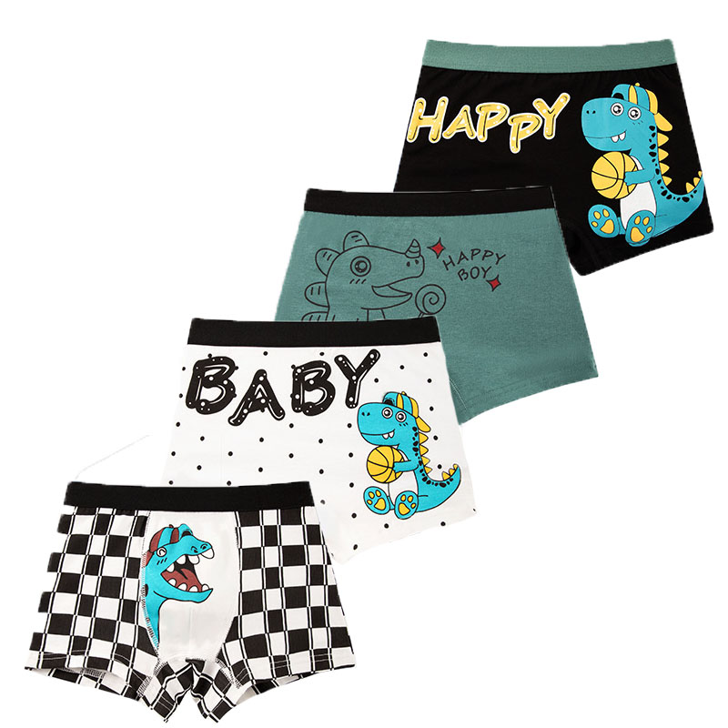 【Unbeatable Prices】 Multipack Cotton Boy Boxer Brief Fun Excavator ...