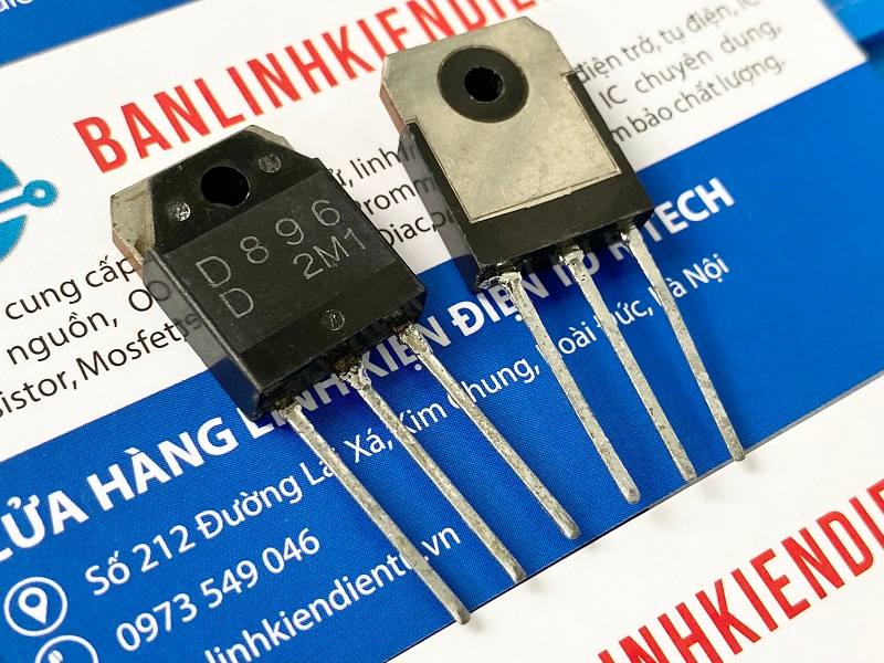 D896 2sd896 transistor npn 7a 100v to-3p tháo máy
