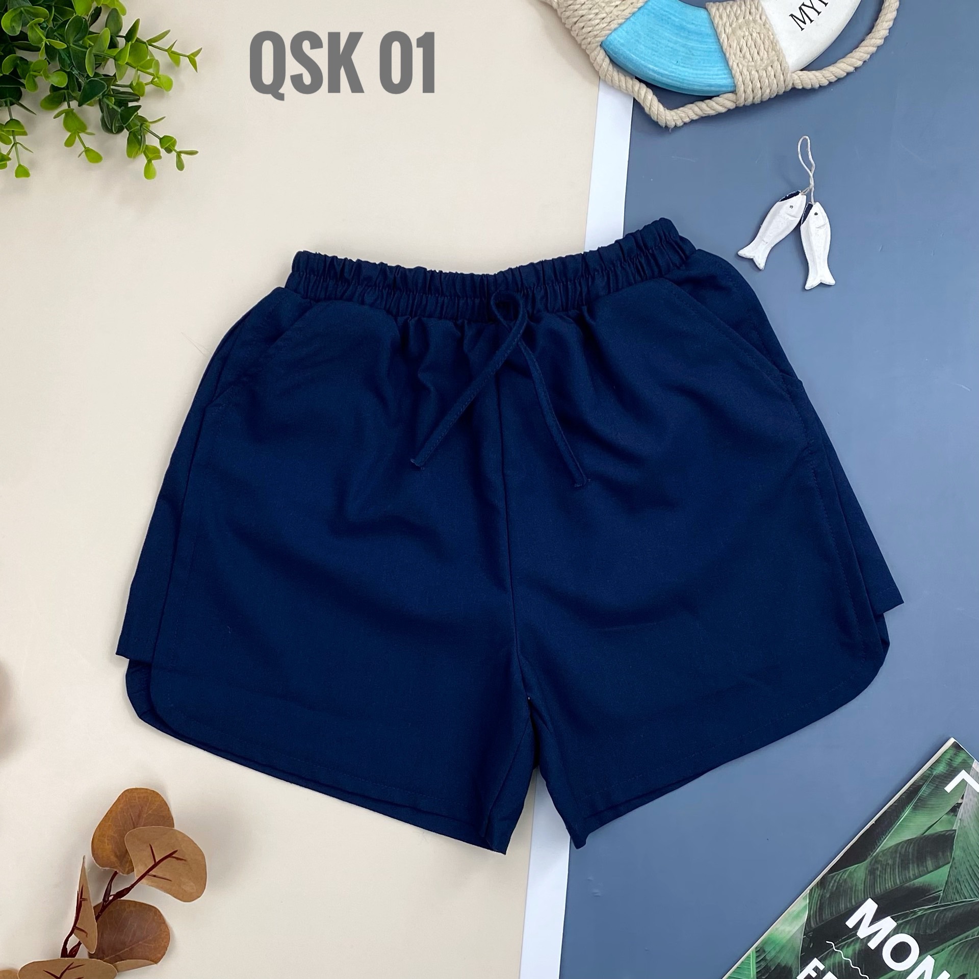 [SIZE ĐẠI] Quần đùi kaki bé gái 27-45kg