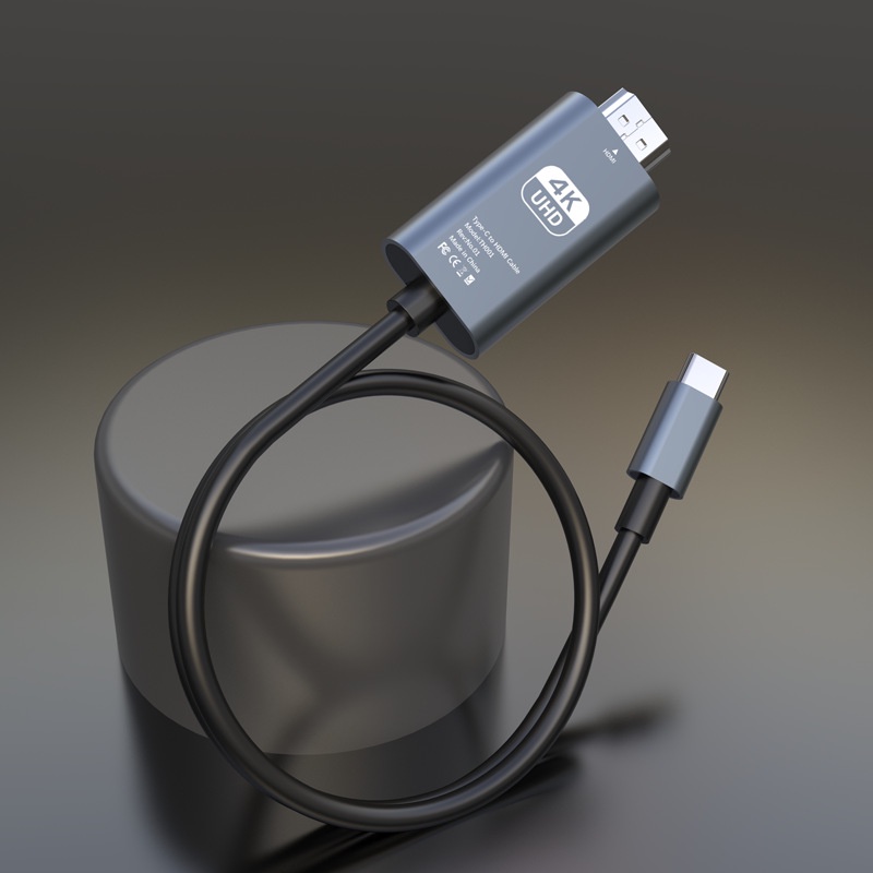 2m 4K @ 60Hz HDMI chiếu Cáp Dock USB Loại C đến 4K HDMI Thiết bị chuyển đổi dây cáp cho MacBook Pro Samsung không khí Xiaomi Lenovo