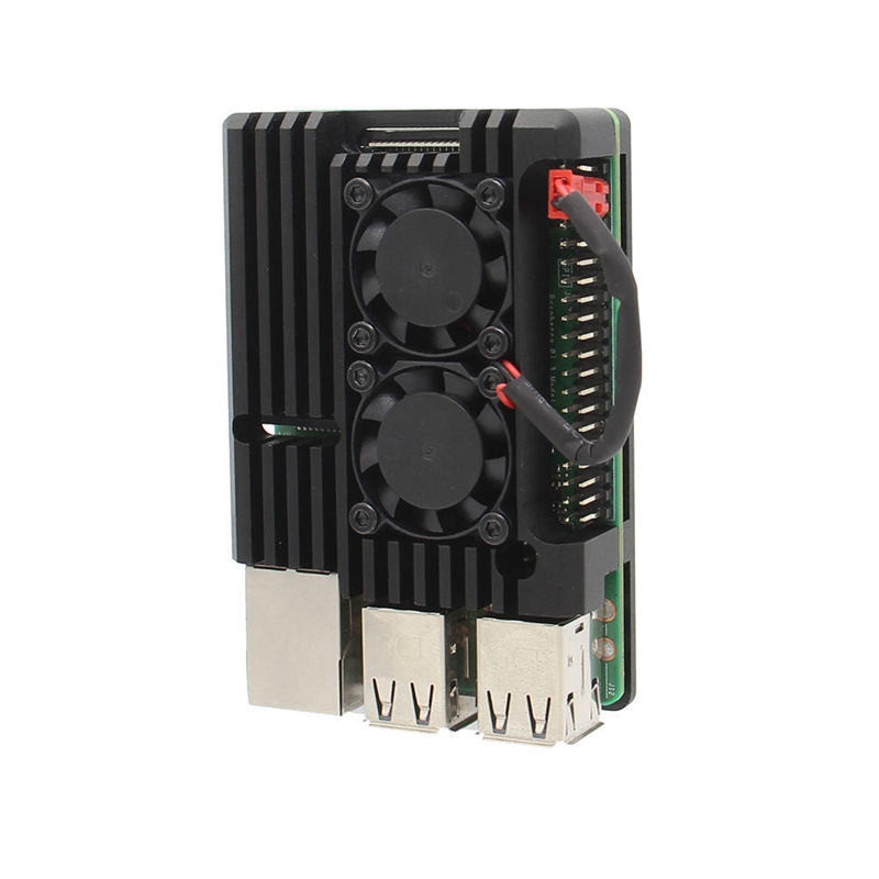 For Raspberry Pi 3B Aluminum Alloy Case, for Raspberry Pi Metal Case with Dual Fan , for Raspberry Pi 3 Model B+(Plus) /3B