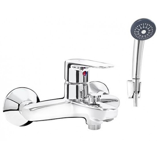 Vòi sen tắm nóng lạnh inax bfv-1113s-4c tay sen mạ