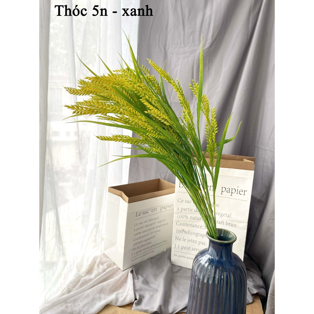 Hoa giả - cành thóc lúa nhựa 5 nhánh