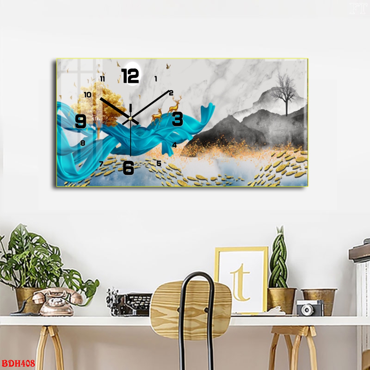 Tranh đồng hồ treo tường