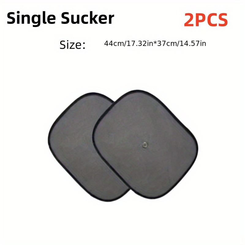 LT 2pcs Car Suction Cup Heat Insulation Side Blocking Sunshade Curtain Sun Visor Interior Front Windshield Car Window Sticker Sun Net Cloth Gear Cover