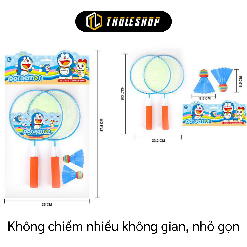Bộ vợt cầu lông cho bé - Bộ vợt đánh cầu lông mini cho bé - Vợt cầu lông thể thao hoạt hình - Đồ chơi 2 cái vợt