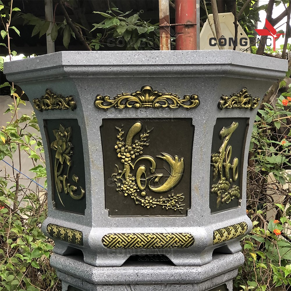 Khuôn đúc chậu lục giác 58 (Không chân đôn)