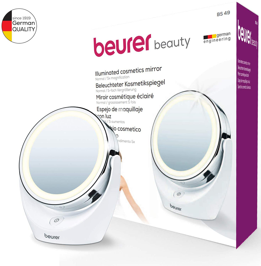 Gương trang điểm 2 mặt kèm đèn led Beurer BS49 - Hàng chính hãng