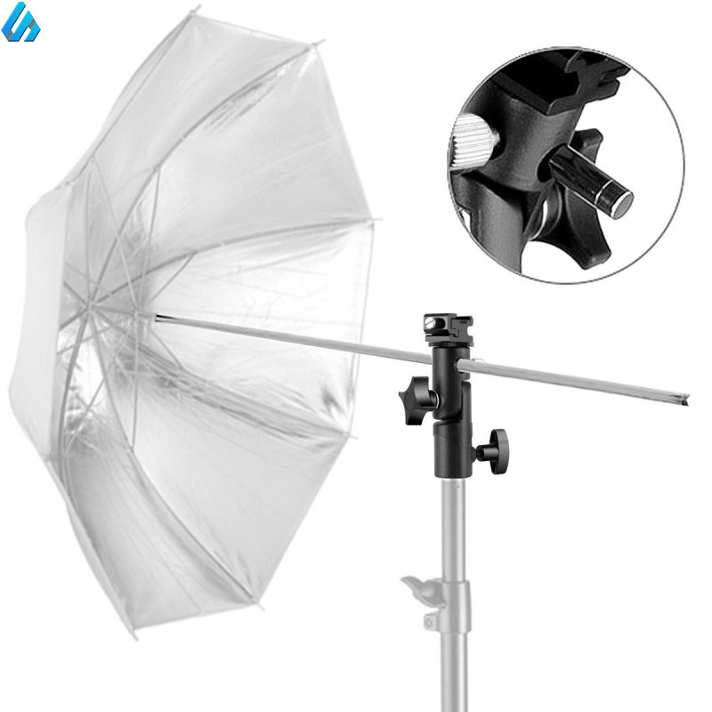 Hot Shoe Umbrella Holder Mount E Type Flash Light Stand Bracket for DSLR Camera