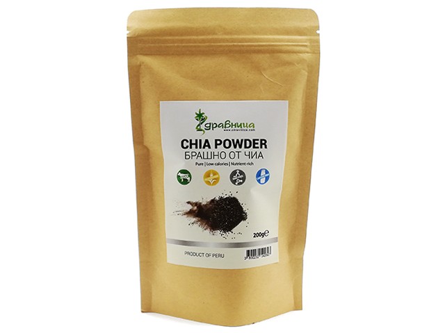 Chia powder, raw and pure, Zdravnitza, 200 g | Daraz.pk