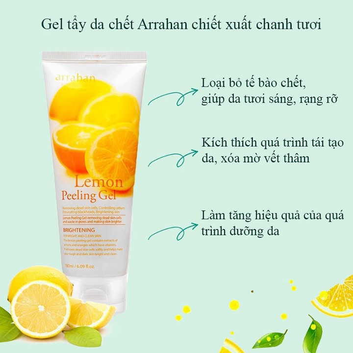 Tẩy Da Chết Arrahan Peeling Gel 180ml