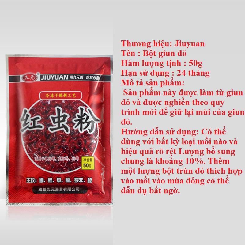 Bột Trùng Đỏ Trộn Mồi Câu Cá - Chuyên Câu Chép Và Rô Phi - Đồ Câu Simano
