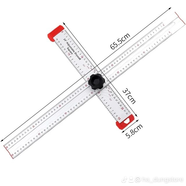 thước chữ T ( thước đo góc làm mộc) free ship