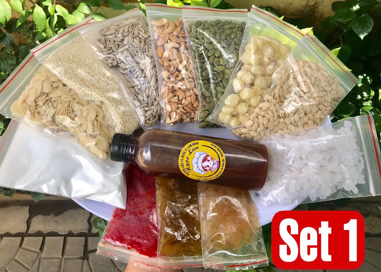 set làm bánh trung thu thập cẩm