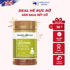 Mầm đậu nành Úc Healthy Care Super Lecithin 1200mg 100 viên