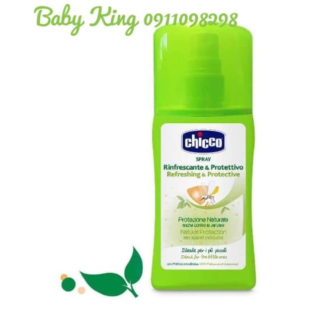. xịt chống muỗi chicco extra 100ml