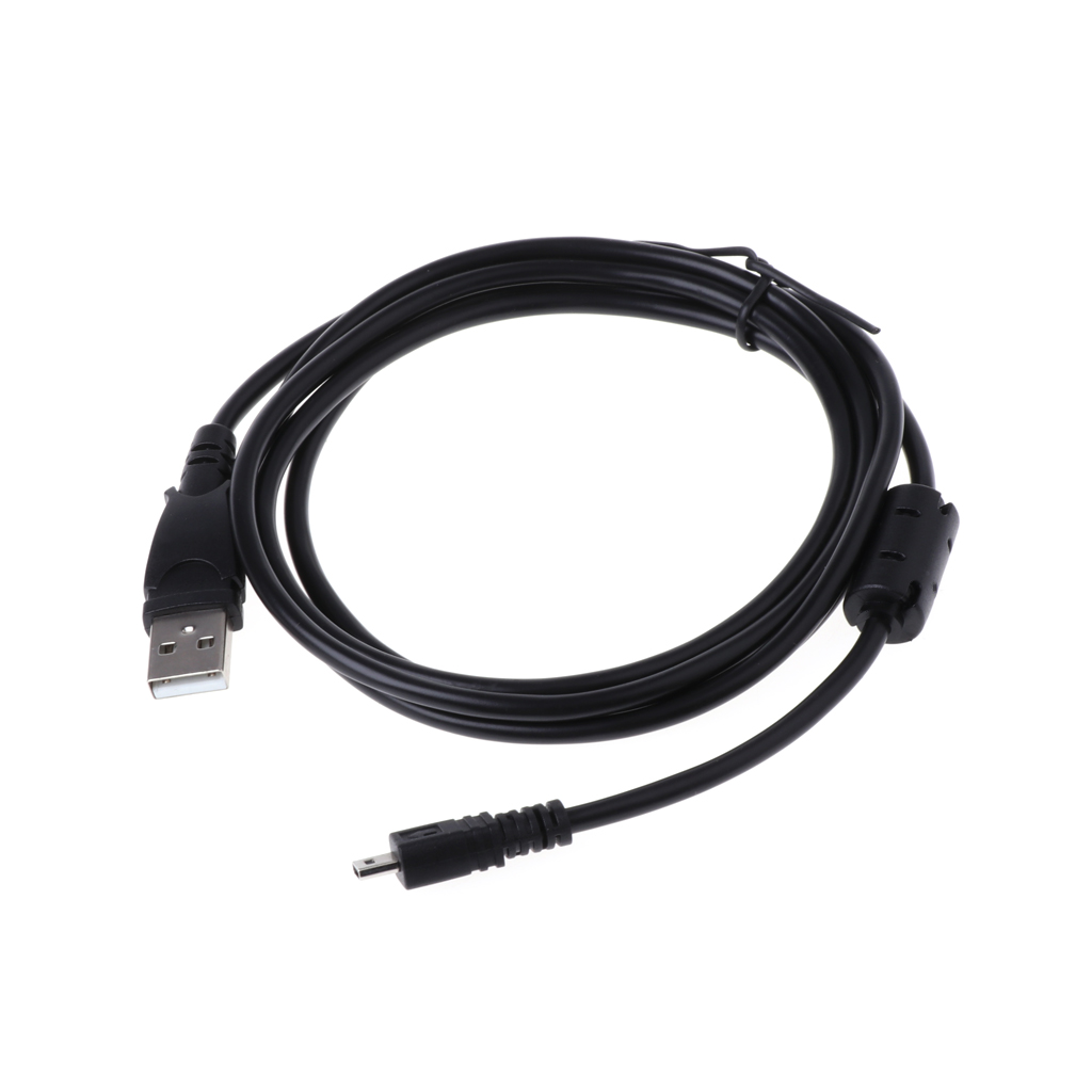 Máy ảnh cáp dữ liệu USB UC-E6 dây 1.5m cho Nikon Sanyo Pentax với dạng nhẫn từ tính