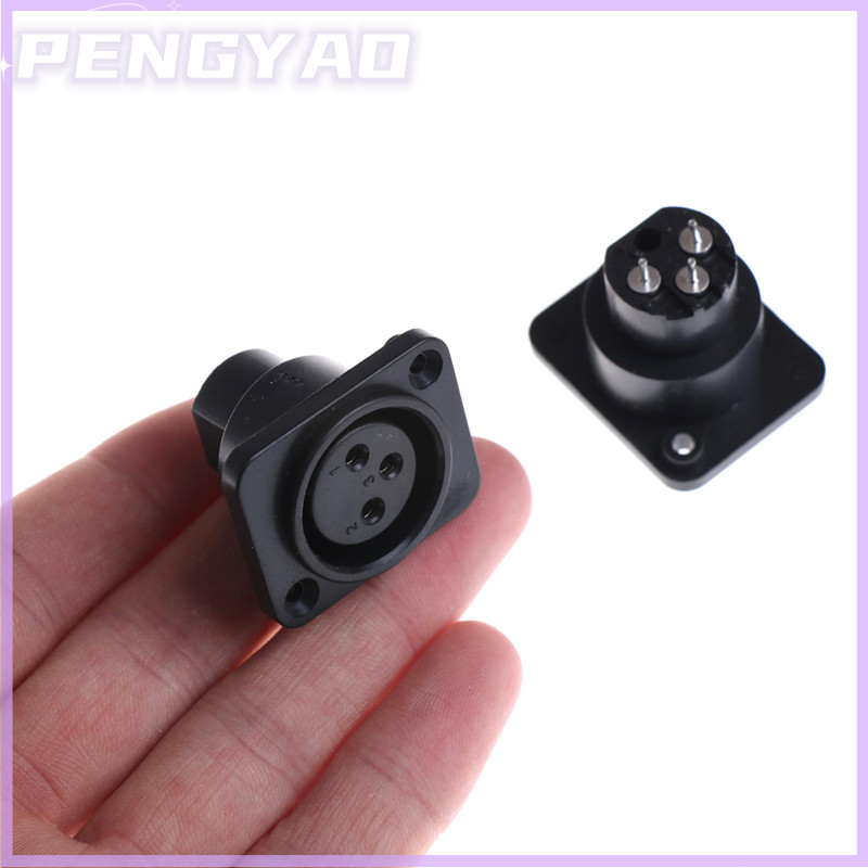 2 cái đầu nối ổ cắm khung gầm 3 chân 3 chấu giắc cắm cái XLR