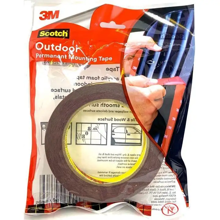 double sided adhesive tape for outdoor use