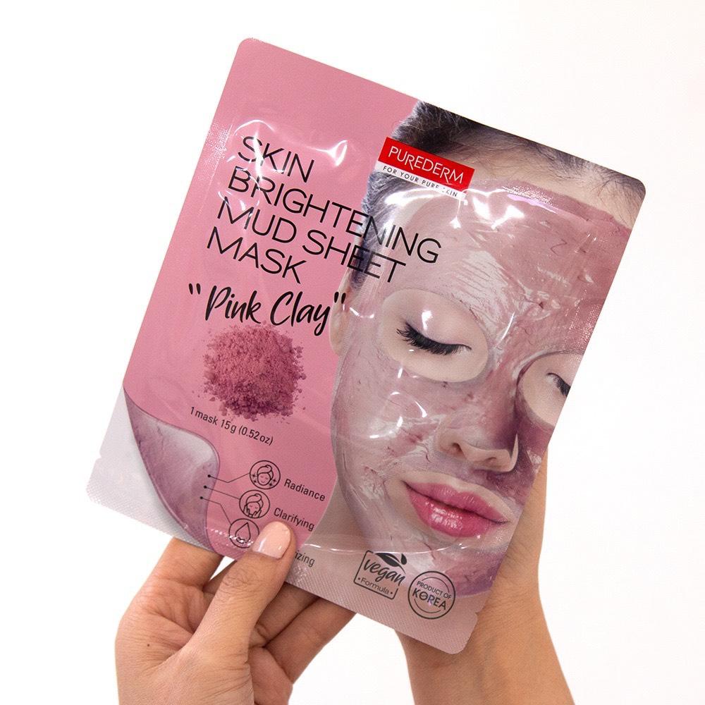 Purederm Mặt nạ dưỡng sáng " Đất Sét Hồng"