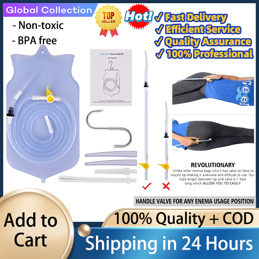 Enema Bag Reusable Silica Gel Coffee Water Colon Cleansing Enteroclysm Detoxified Bowel Bags Washing Enema Kit