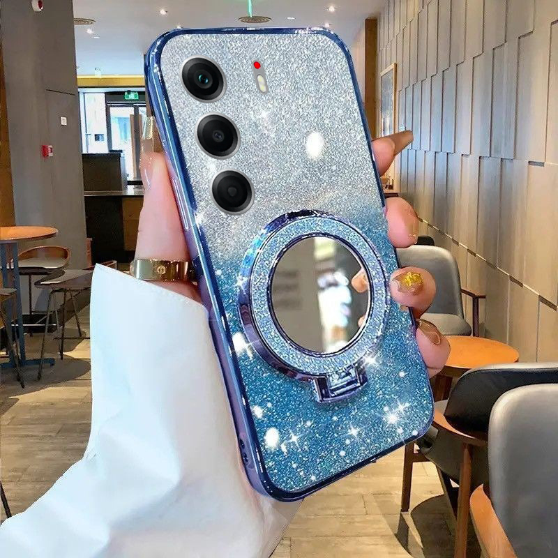 For%20Tecno%20Camon%2040%20Pro%20Case%20with%20Makeup%20Mirror%20Holder%20Stand%20Luxury%20Shiny%20Gradient%20Plating%20Glitter%20Slim%20for%20Tecno%20Camon%2040%20Back%20Cover%20-%20Image%202