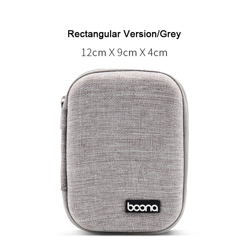 BAONA Túi Đựng Tai Nghe Bluetooth Hộp Đựng Sạc Cáp Dữ Liệu Điện Thoại Di Động Túi Bảo Vệ Tai Nghe EVA Đĩa U