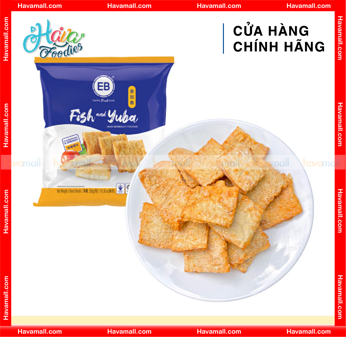[HOÀN TIỀN MAX 10%] [CHỈ GIAO HỎA TỐC 2H TẠI HCM] Chả Cá Yuba EB 300g – Fish & Yuba EB Malaysia