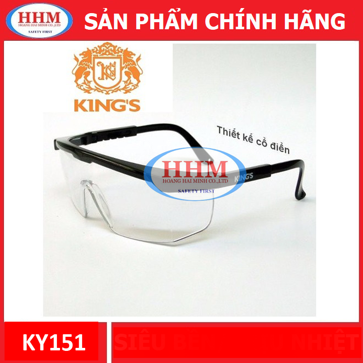 Kính bảo hộ king's ky151 màu trắng