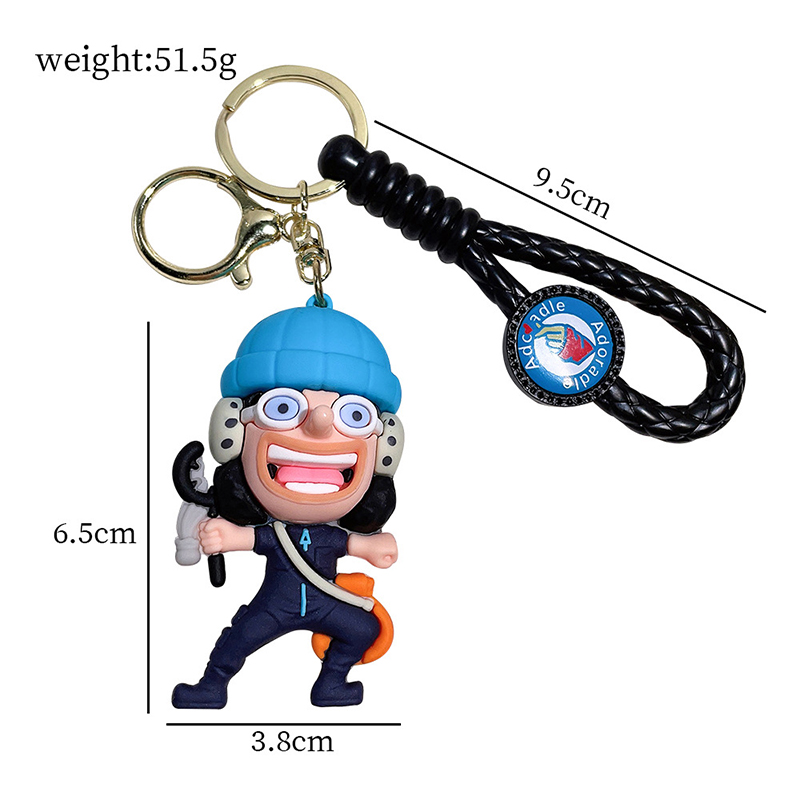 One Piece Keychains Anime Monkey D. Luffy Tony Chopper Roronoa Zoro Cartoon Character Key Chains Keyring Doll Bag Pendent Eshylala. 