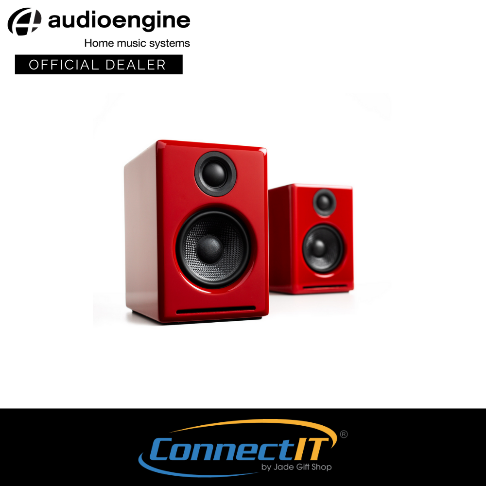 audioengine A2+WIRELESS HI-GLOSS RED 【セール - スピーカー・ウーファー