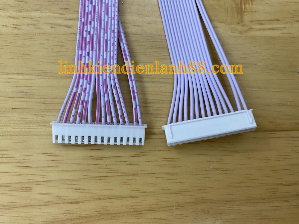 Dây Bus 14p xh2.54 dây trắng đỏ 30cm