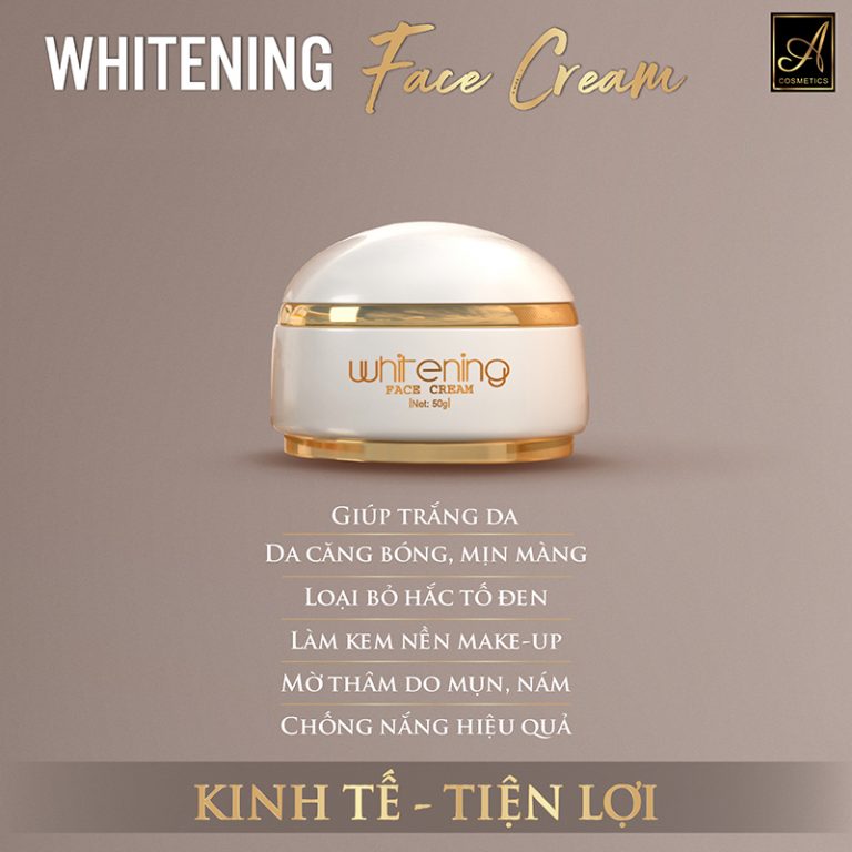 [HCM]Kem dưỡng da mặt trắng da face Pháp A Cosmetics - 50g