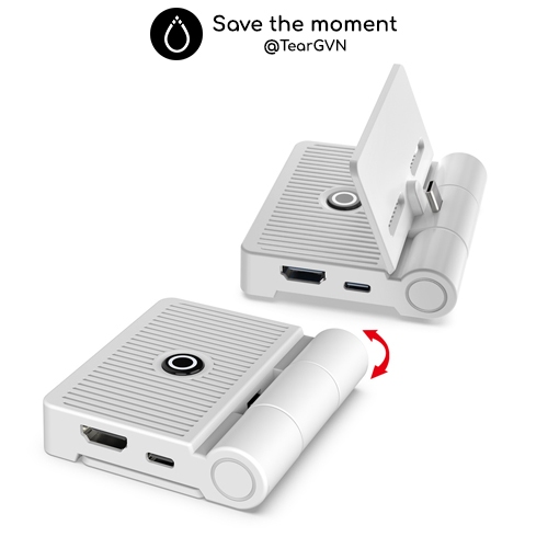 Dock mini xuất hình hdmi dobe cho nintend switch oled / switch v1,2 / android phone