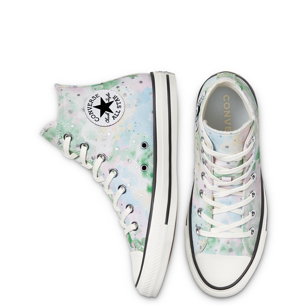 Converse Chuck Taylor All Star Summer Fest All-Over Print - Hi -  Egret/Spring Green/Black - 570765C | Lazada Singapore
