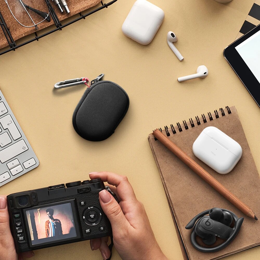 Portable Storage Bag for Sony WF-1000XM4 WF-1000XM5 TWS Earbuds Box XM4 XM5 Earphone Travel Carrying Case for HUAWEI/Airpods.