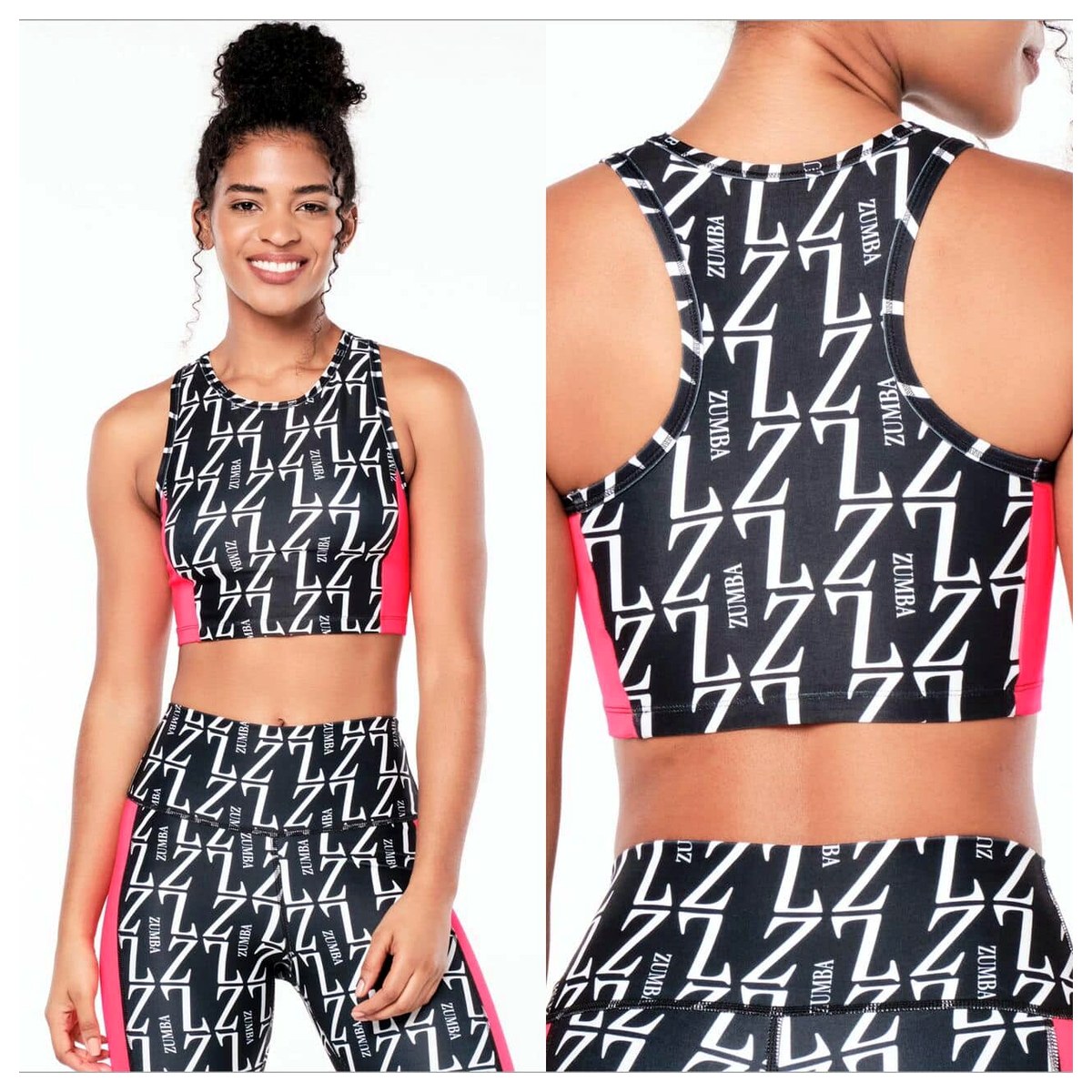 Customizable】 New Zumba wear Zumba Tropical Muscle Bold Black