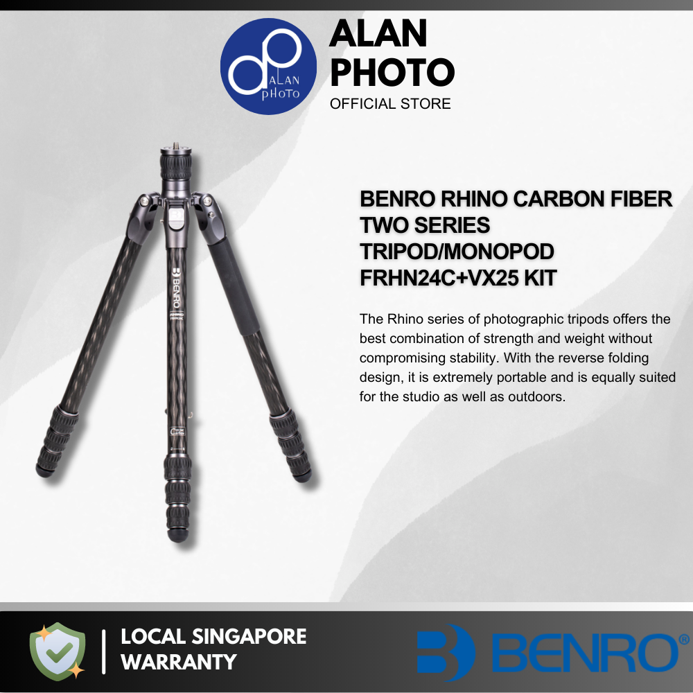 Benro Rhino Carbon Fiber Two Series Tripod/Monopod FRHN24C+VX25
